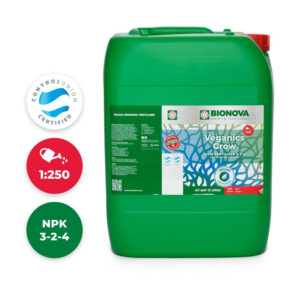 BioNova Veganics Grow 20 l – (mehrsprachiges Etikett inkl. DE)