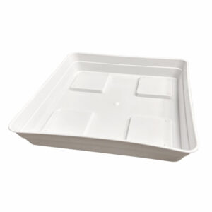 Topfschale 27×27 cm geeignet für 11 l und 20 l Töpfe weiß