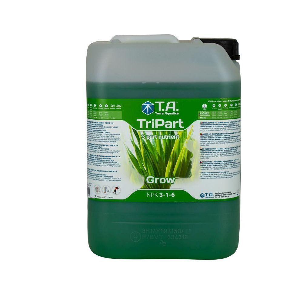 Terra Aquatica TriPart Grow Mineralischer Basisdünger, 10 l